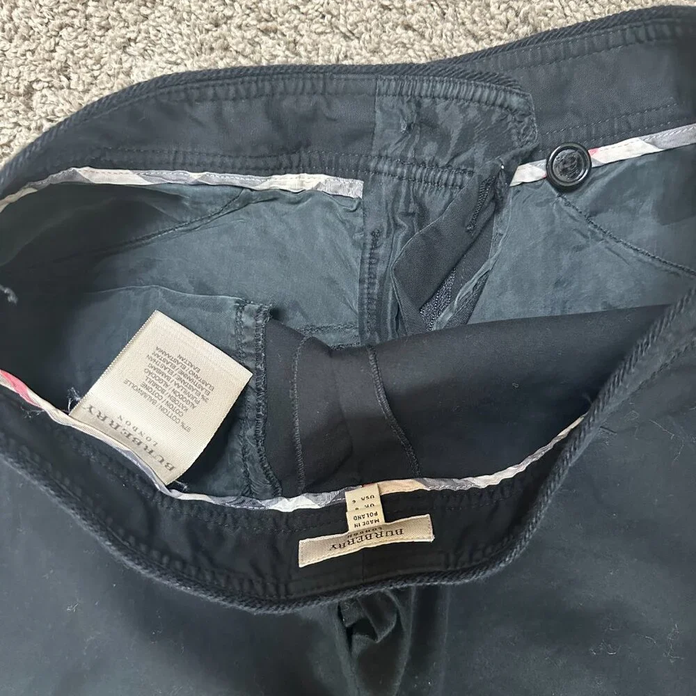 Burberry Pants Black- Size 6 Us - Picture 5 of 8
